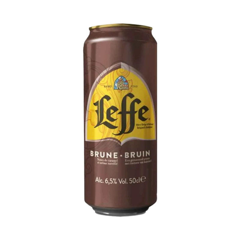 Leffe Brown Beer Can 50Cl - Eden's Market