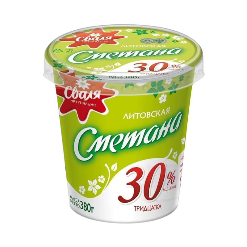 Svalya Sour Cream 30% 380Gr - Eden's Market