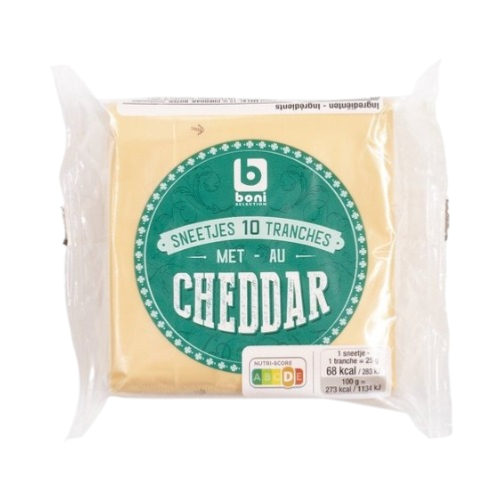 Boni Cheddar Cheese Slices 250Gr - Eden's Market