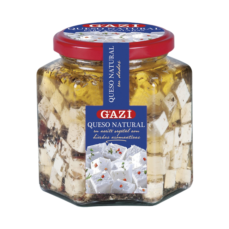 Gazi Cheese Cubes In Oil With Herbs 375Gr - Eden's Market