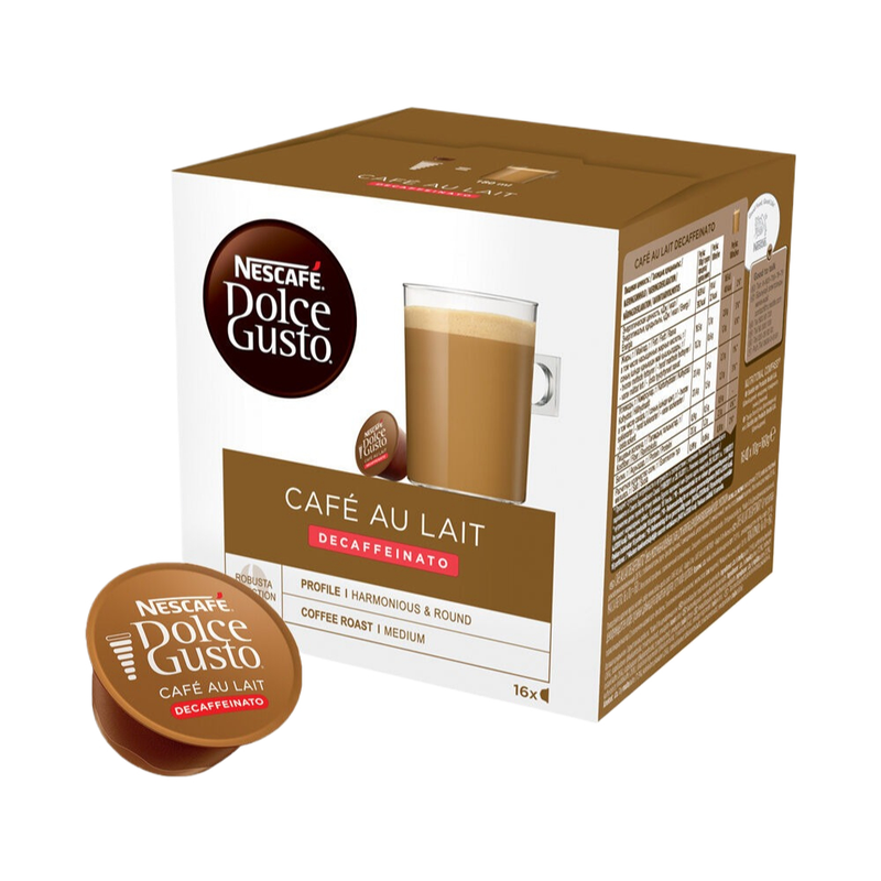 Nescafe Dolce Gusto Café Au Lait Decaffeinato Capsules 16 Piece - Eden's Market