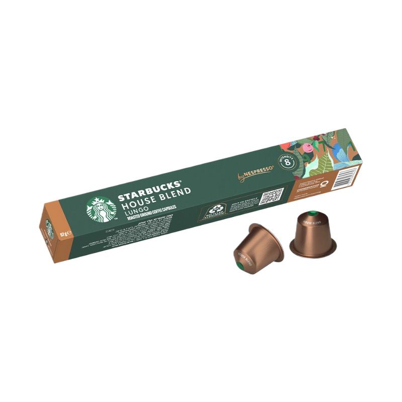 Starbucks Nespresso Café Lungo House Blend Intensity 8 10 Piece - Eden's Market