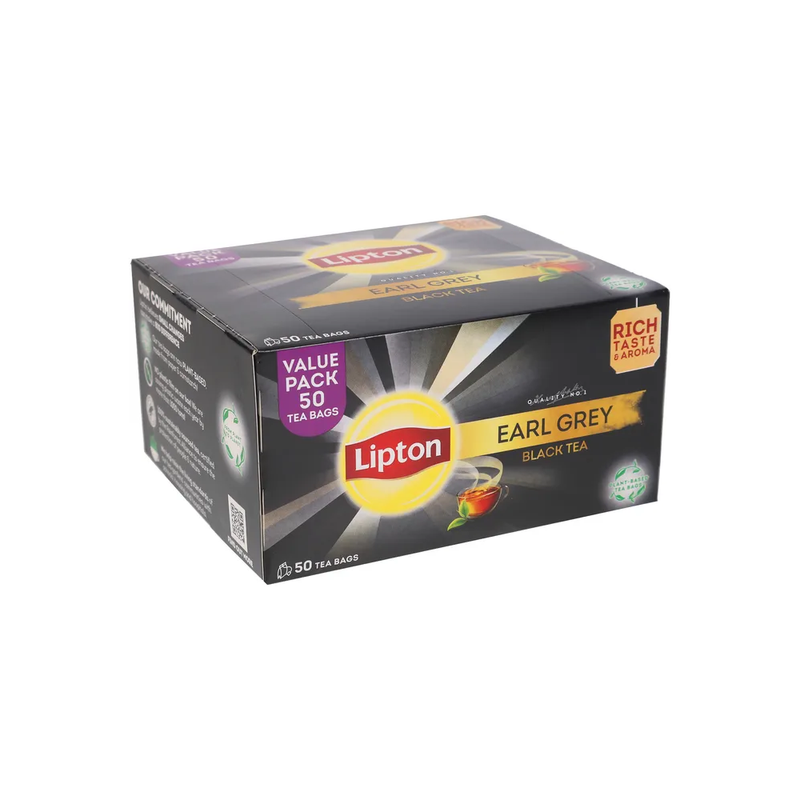 Lipton Earl Grey Black Tea 50 Piece - Eden's Market