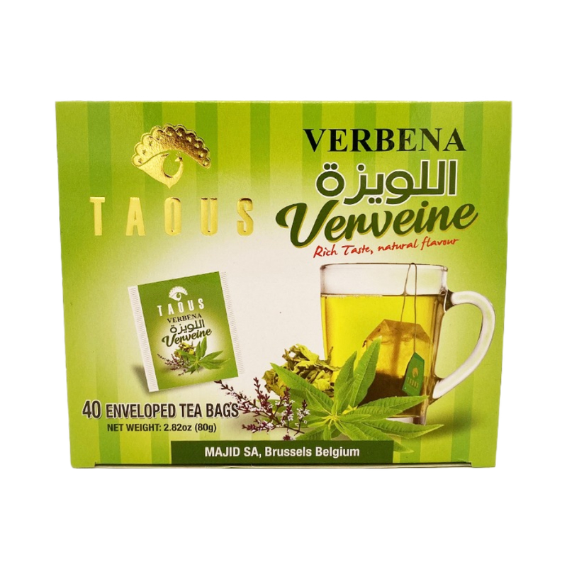 Taous Verbena Green Teabags 40 Piece - Eden's Market