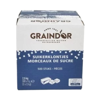 Graindor Fine Crystal Sugar 5 Gram Cubes 500 Piece - Eden's Market