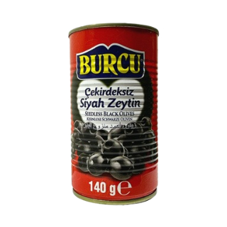 Burcu Sliced Black Olives 140Gr - Eden's Market