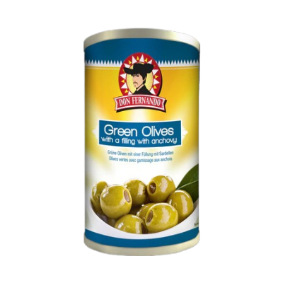 Don Fernando Green Olives With Anchovy 350Gr - Eden's Market