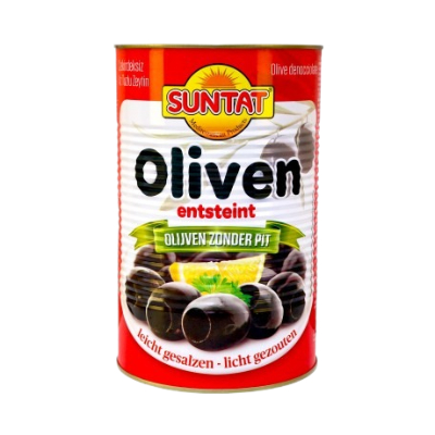 Suntat Black Olives Seedless 350Gr - Eden's Market