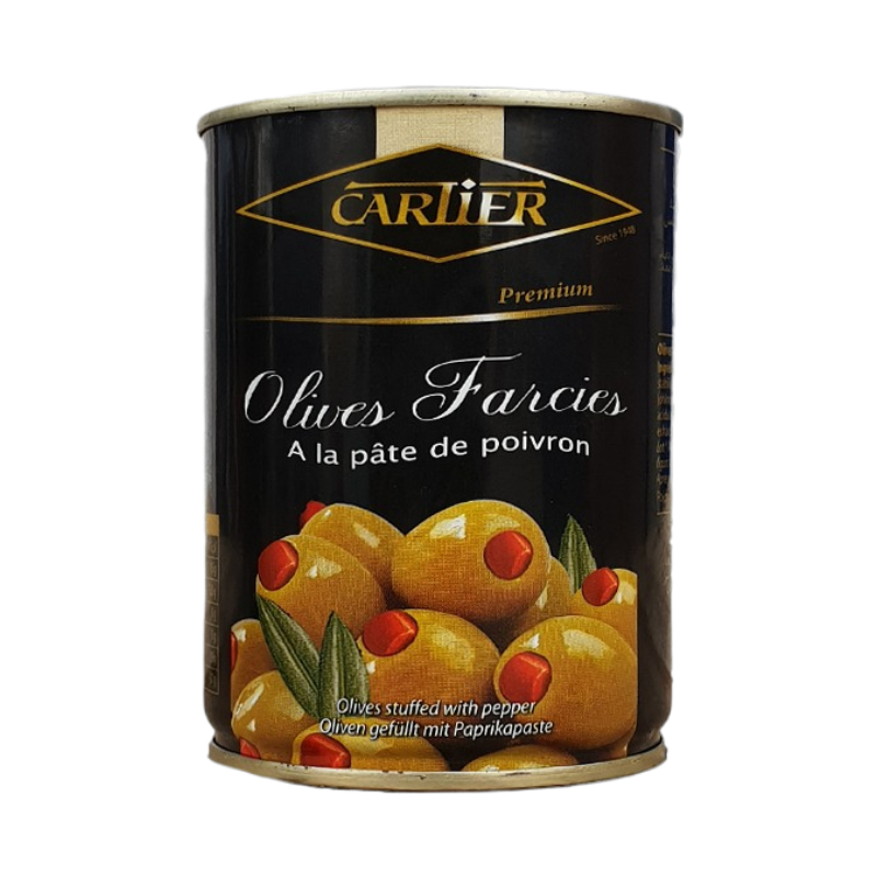 Cartier Green Olives Stuffed With Pepper 400Gr - Eden's Market