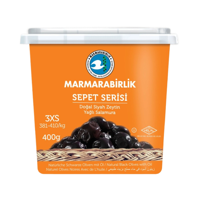 Marmarabirlik Dried Black Olives 3Xs 400Gr - Eden's Market