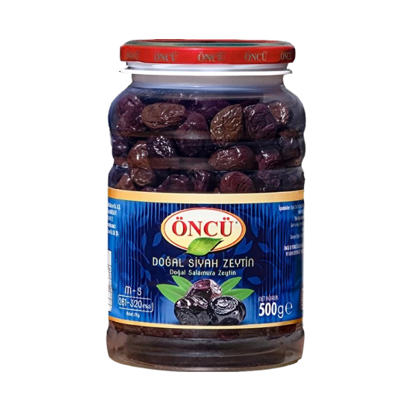 Oncu Black Oil Olives (M-S 261-320) 500Gr - Eden's Market