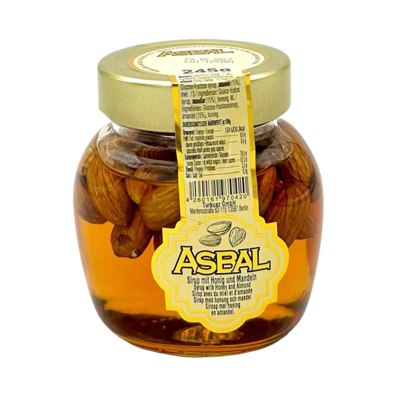 Asbal Syrup With Honey And Almonds 245Gr - Eden's Market