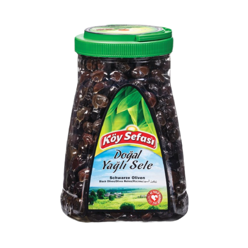 Koy Sefasi Natural Black Olives 1500Gr - Eden's Market