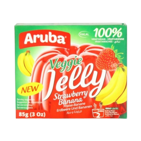 Aruba Veggie Banana Strawberry Jelly 85Gr - Eden's Market