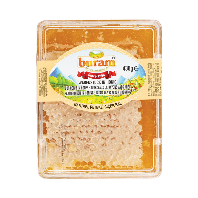 Burani Honeycomb In Honey 430Gr - Eden's Market