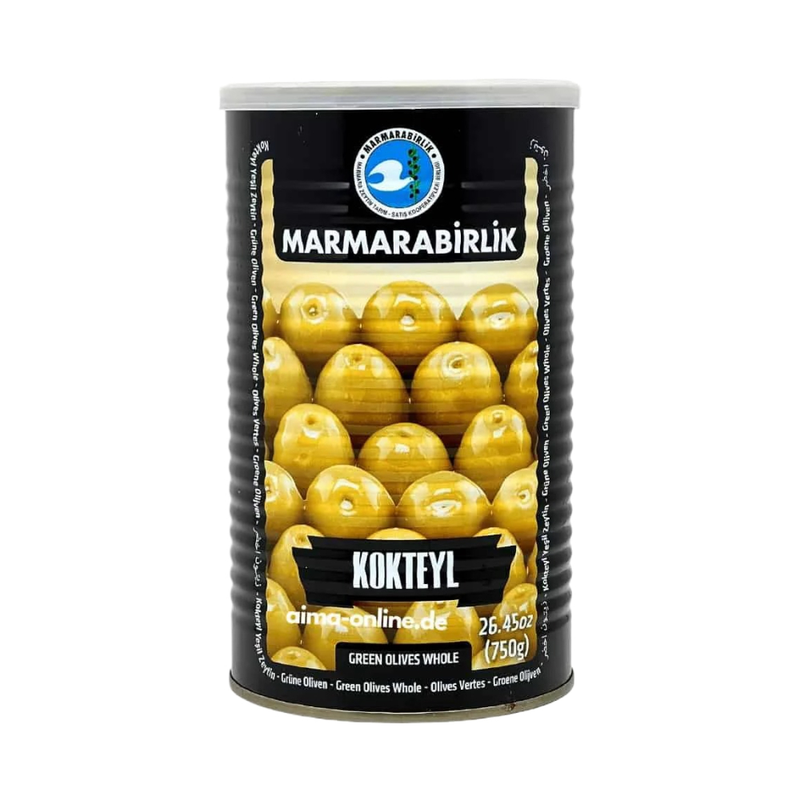 Marmarabirlik Green Cocktail Olives 750Gr - Eden's Market