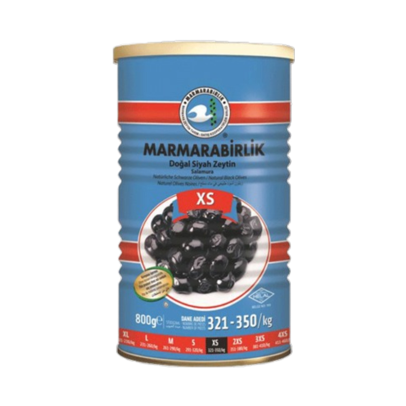 Marmarabirlik Natural Black Olives Xs 800Gr - Eden's Market