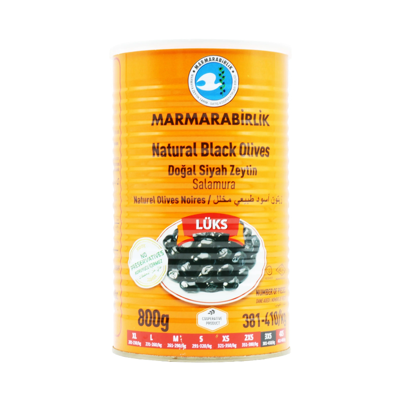 Marmarabirlik Natural Black Olives 3Xs 800Gr - Eden's Market