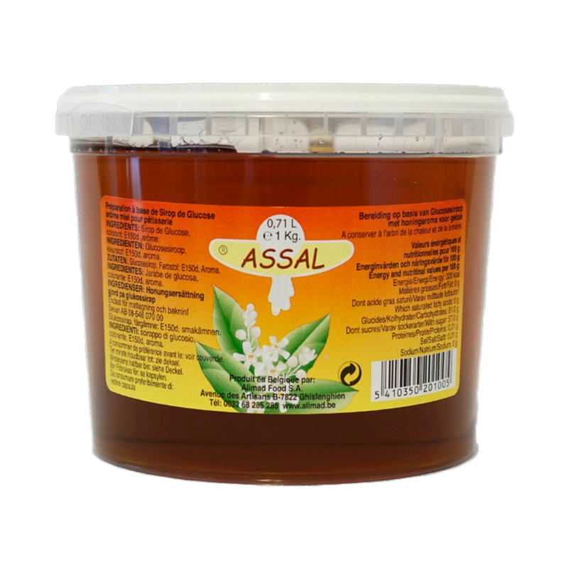 Assal Honey Flavored Glucose Syrup 1Kg - Eden's Market