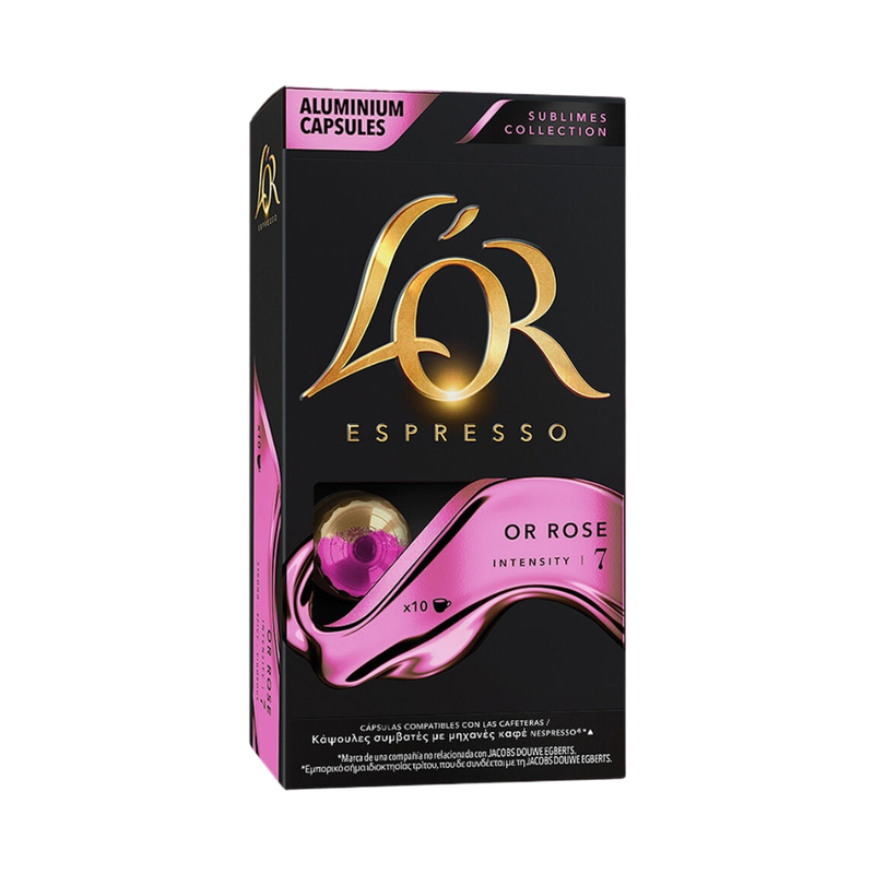 L'Or N7 Espresso Coffee Capsules Rose 10 Piece - Eden's Market