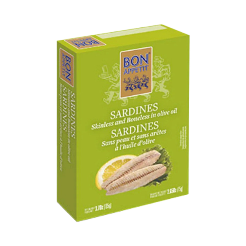 Bon Appetit Sardins Skinless And Boneless In Olive Oil 105Gr - Eden's Market