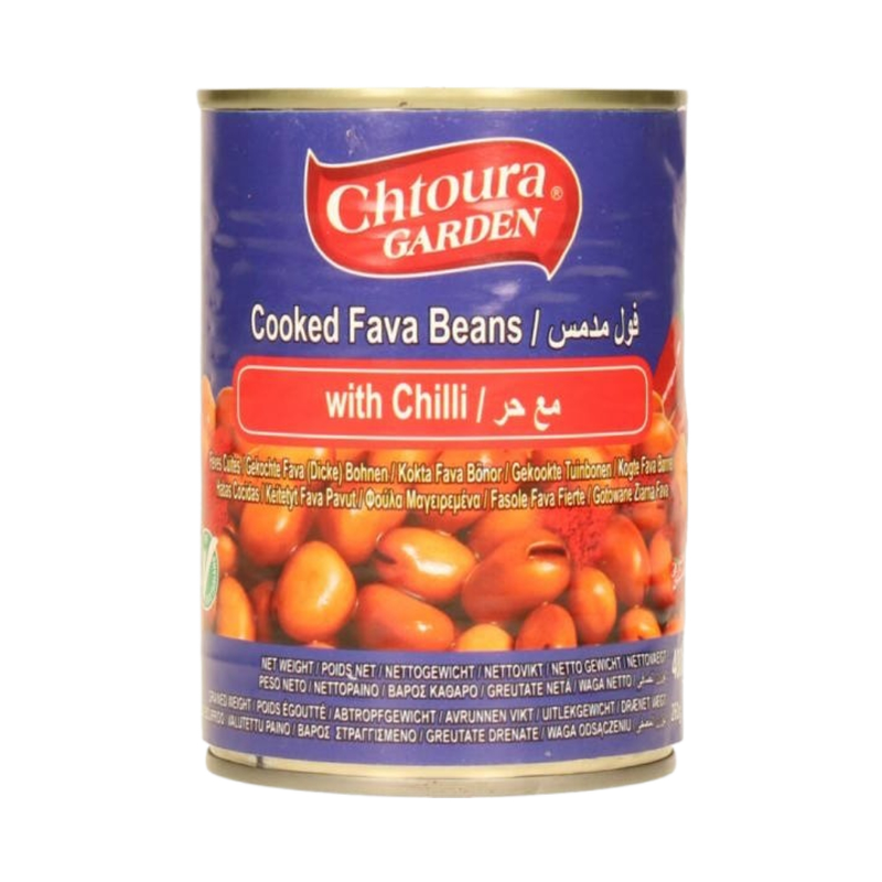 Chtoura Garden Cooked Fava Beans (Chilli Recipe) 400Gr - Eden's Market