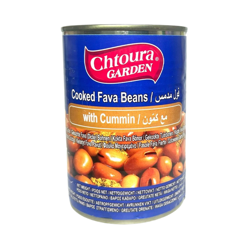 Chtoura Garden Cooked Fava Beans With Cumin 400Gr - Eden's Market