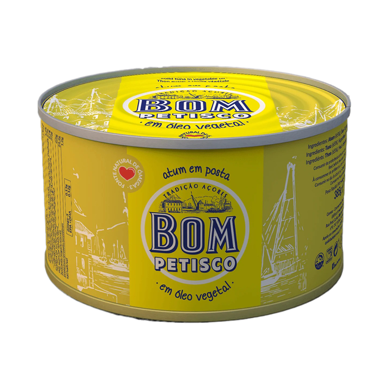 Bom Petisco Tuna In Vegetable Oil 385Gr - Eden's Market