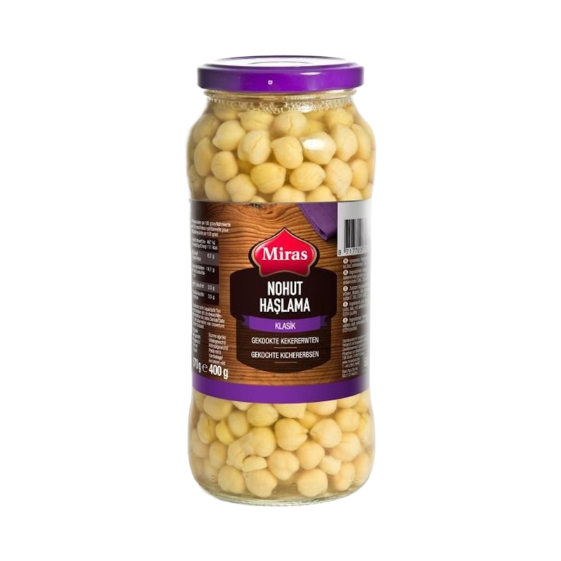 Miras Cooked Chickpeas 580Ml - Eden's Market