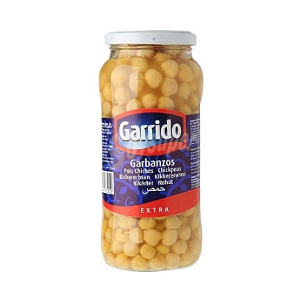 Garrido Chickpeas In Jar 580Ml - Eden's Market