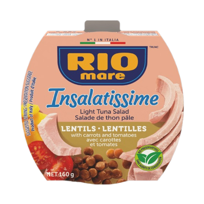 Rio Mare Tuna Salad With Lentils 160Gr - Eden's Market