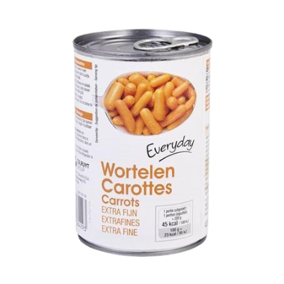 Everyday Canned Fine Carrots 400Gr - Eden's Market