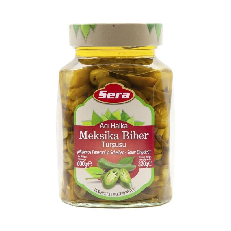 Sera Pickled Slced Jalapeno Peppers 600Gr - Eden's Market