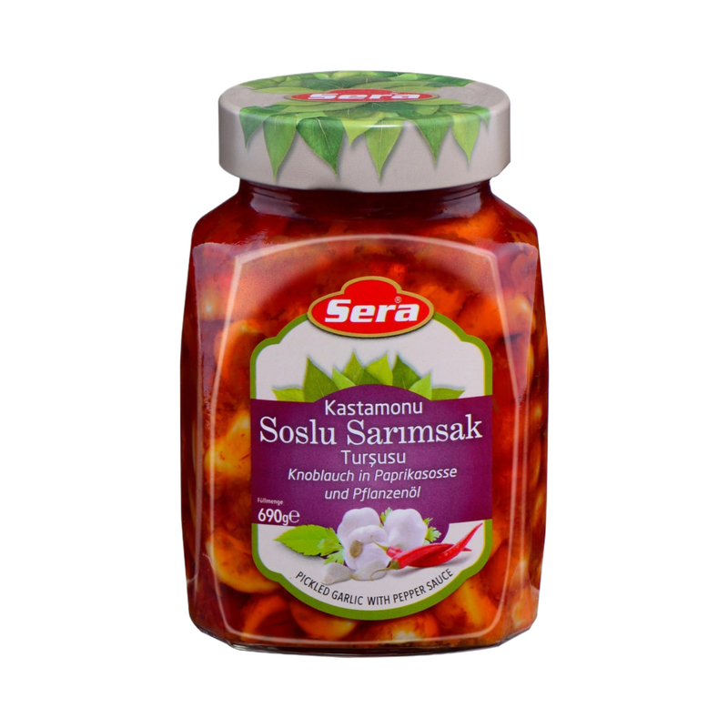 Sera Pickled Garlic With Pepper Sauce 750Gr - Eden's Market