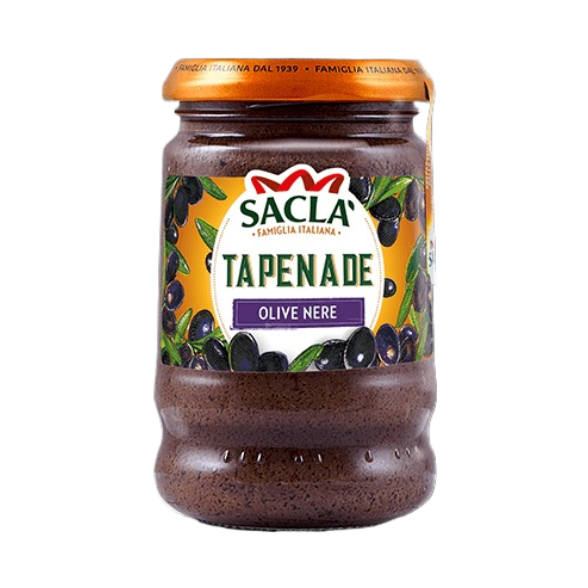 Sacla Black Olive Spread 190Gr - Eden's Market