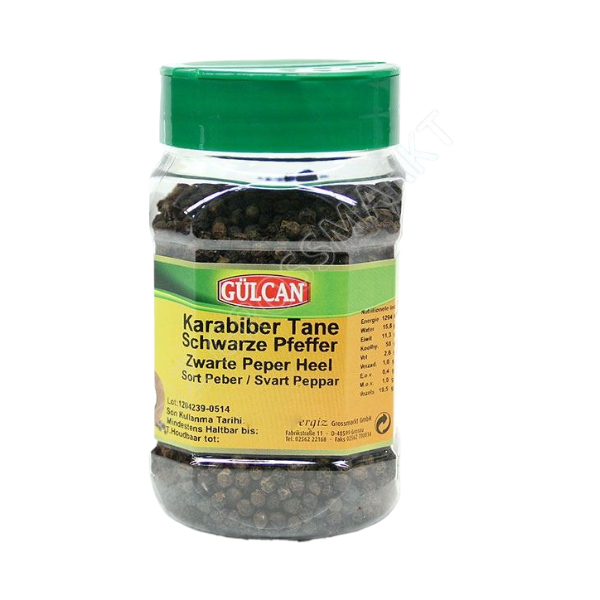 Gulcan Spice Black Pepper Grain 180Gr - Eden's Market