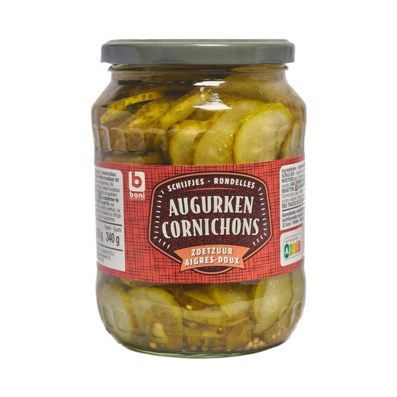 Boni Pickled Cucumber Slices Sweet Sour 670Gr - Eden's Market