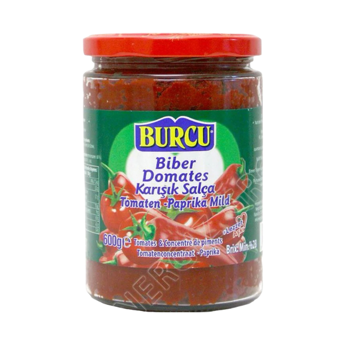 Burcu Tomato Pepper Mild Sauce 600Gr - Eden's Market