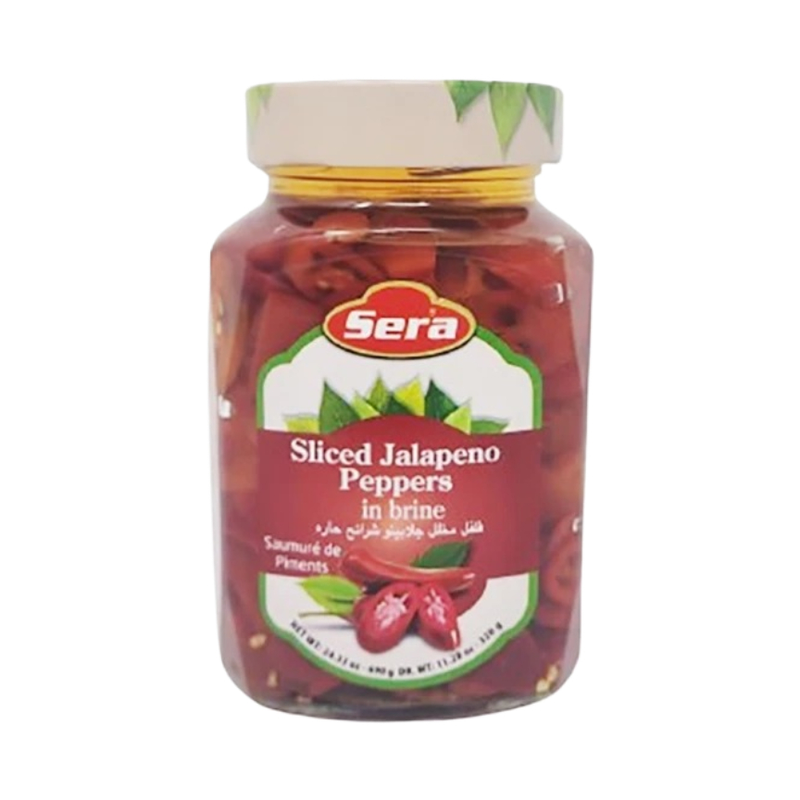 Sera Sliced Red Jalapeno Peppers 690Gr - Eden's Market