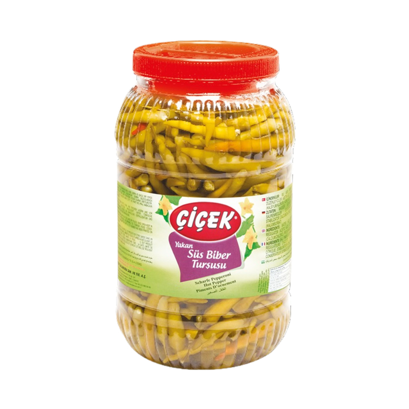 Cicek Hot Small Pickled Peppers 3000Gr - Eden's Market