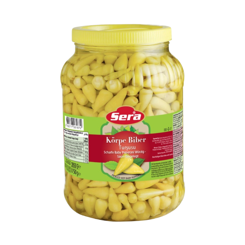 Sera Pickled Hot Baby Peppers 3000Gr - Eden's Market