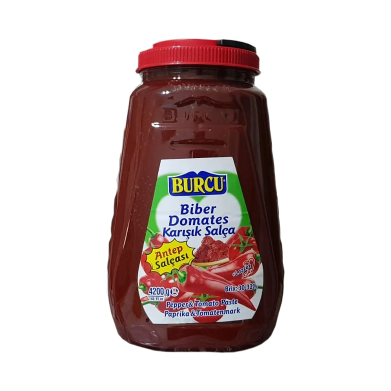 Burcu Tomato And Pepper Paste 4200Gr - Eden's Market