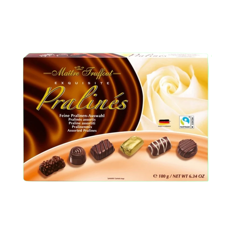 Maitre Truffout Exquisite Pralines 180Gr - Eden's Market