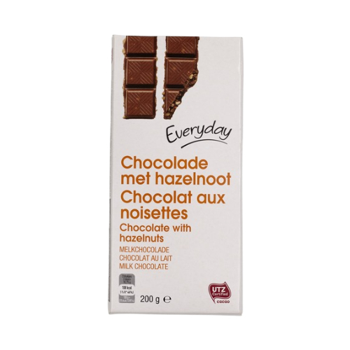 Everyday Light Chocolate Bar With Hazelnut 200Gr - Eden's Market