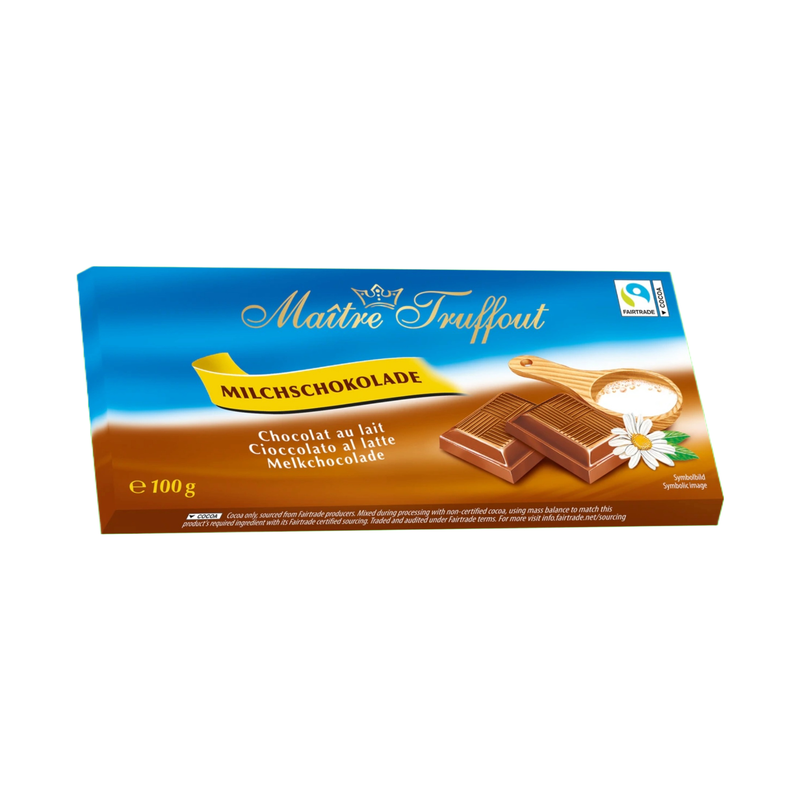 Maitre Truffout Light Chocolate Bar 100Gr - Eden's Market