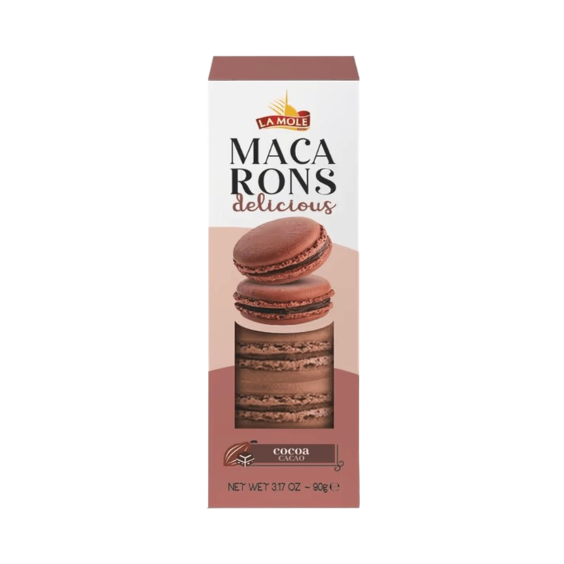 La Mole Macarons With Cocoa 90Gr - Eden's Market