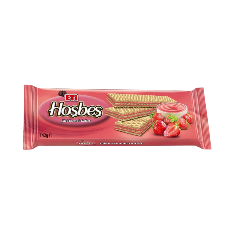 Eti Hosbes Wafers With Strawberry Cream 142Gr - Eden's Market