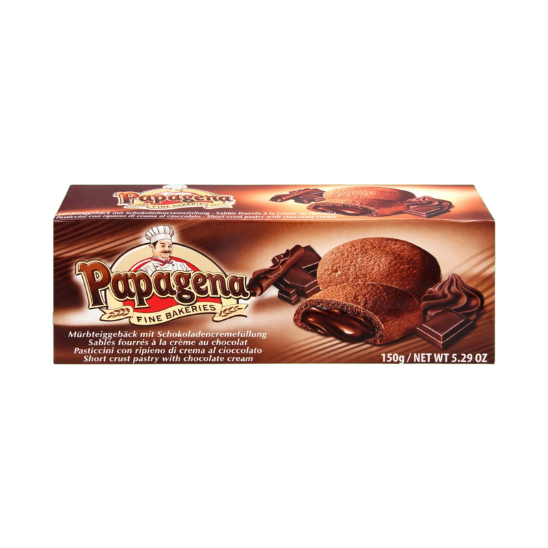 Papagena Biscuits Wit Chocolate Filling 150Gr - Eden's Market