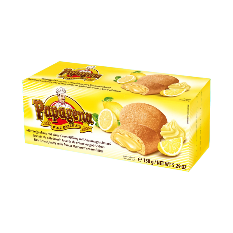 Papagena Biscuits Wit Lemon Filling 150Gr - Eden's Market