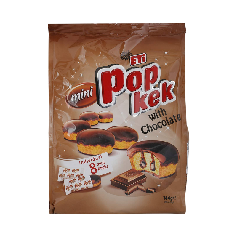 Eti Mini Pop Kek Cakes With Chocolate Filling 144Gr - Eden's Market